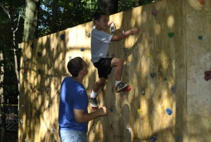 Bouldering wall